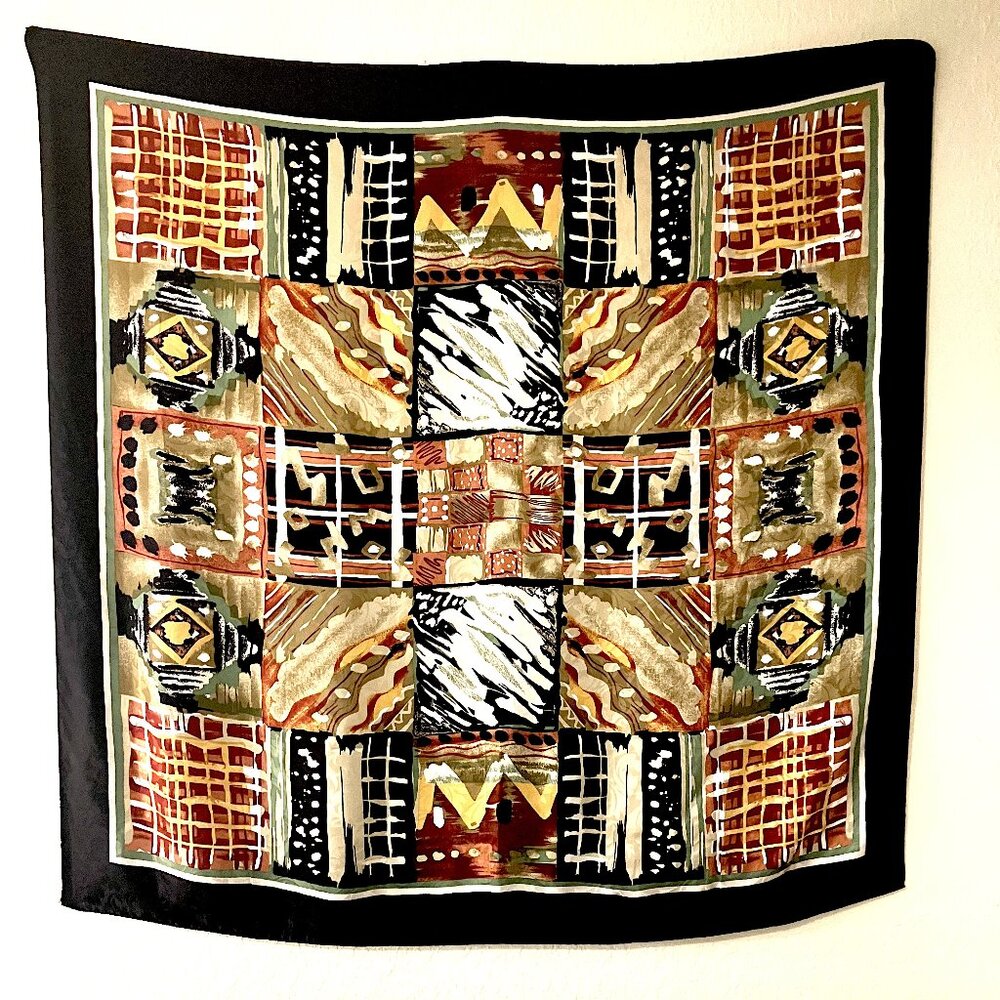 Italian 100% Silk Square Shawl/Scarf (53" X 53")